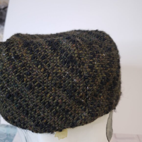 Cool Vintage Studio Donegal Brown Wool Flat Cap Mens L Made in Ireland Hat - Picture 8 of 8